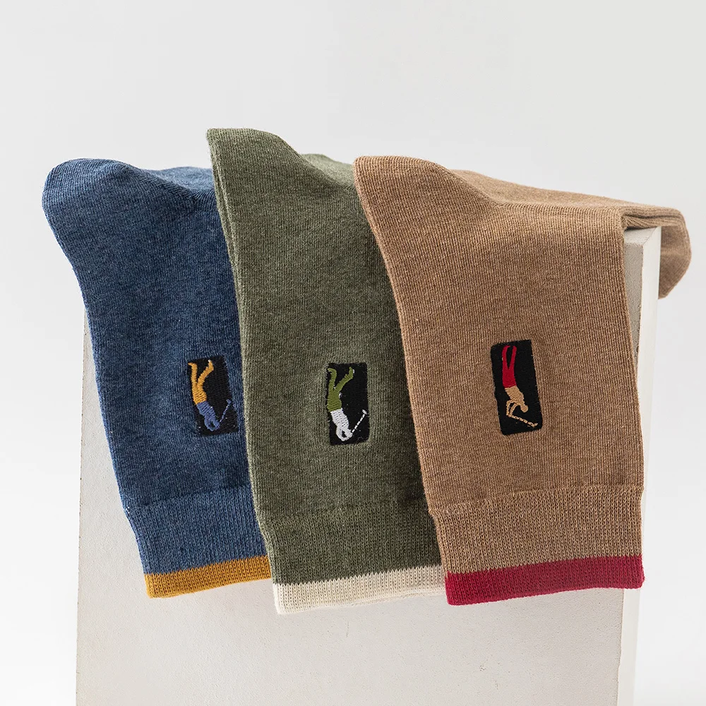 Носки мужские хлопковые дышащие брендовые мягкие в японском стиле повседневные