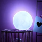 Силиконовый светодиодный ночной Светильник s Белая Луна Форма декоративный светильник s детская комната макет Луна Ночник светильник спальная лампа для спальни