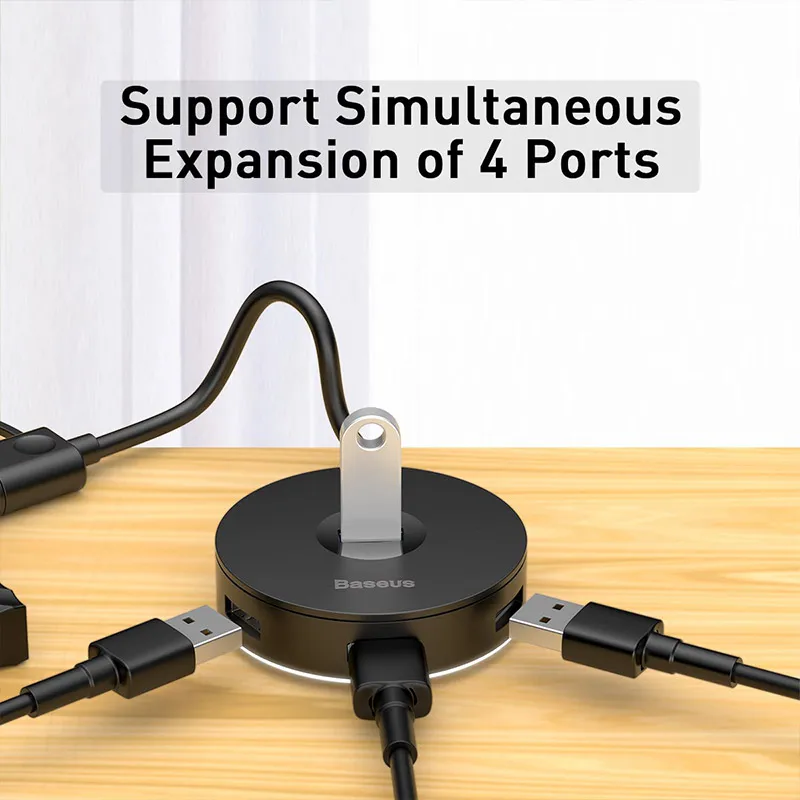 usb разветвитель baseus для macbook pro air 4 порт