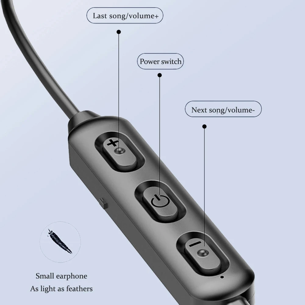 Беспроводные наушники BT95 Bluetooth 5 0 магнитные с шейным ремешком и микрофоном