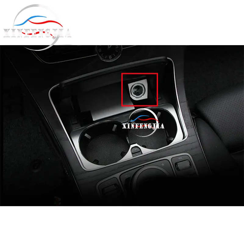 

For Mercedes-Benz C GLC Class W205 X253 15-19 2x Alloy Cigarette Lighter Panel Trim Cover