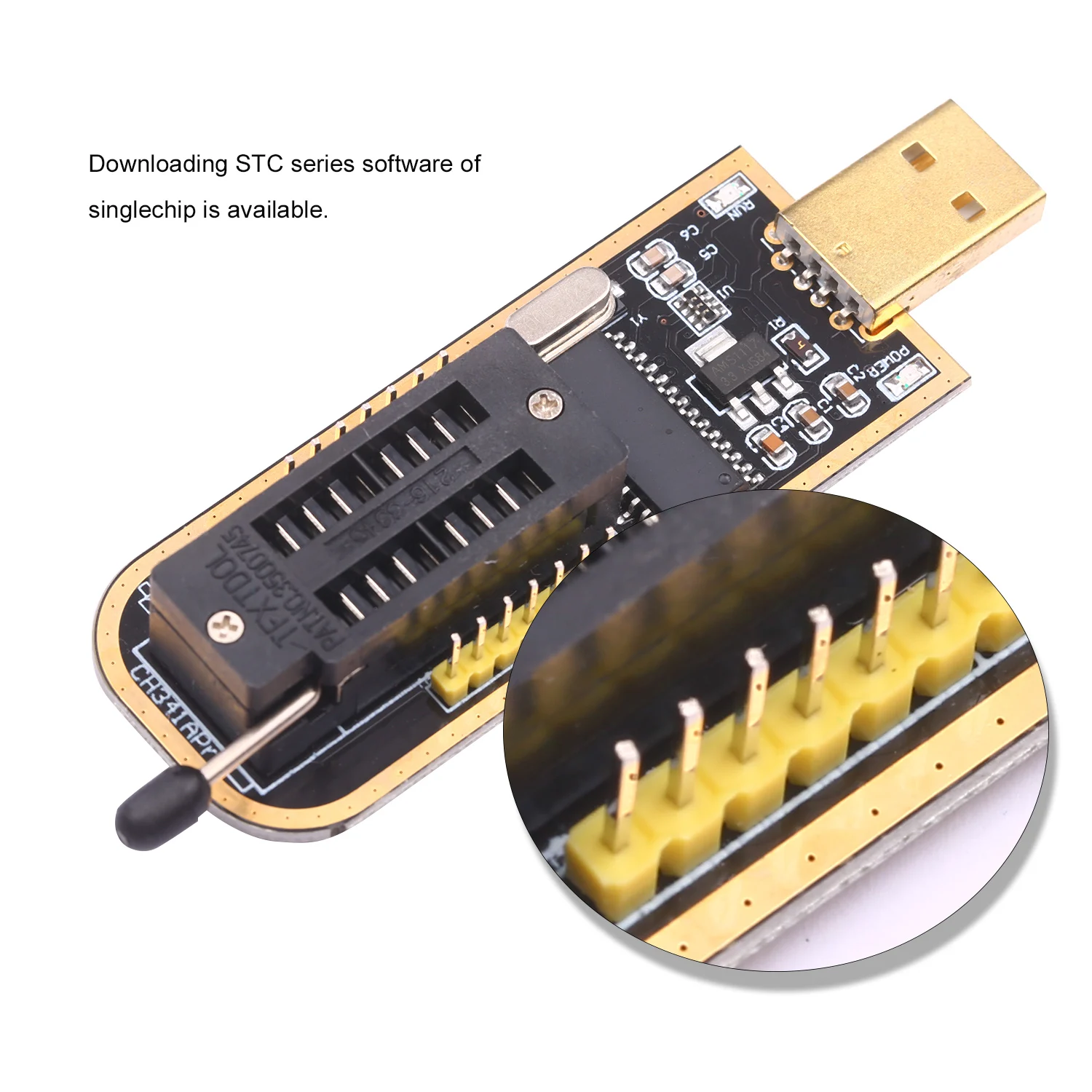 USB программатор CH341A EEPROM программируемая логическая схема с зажимом SOP8 подходит