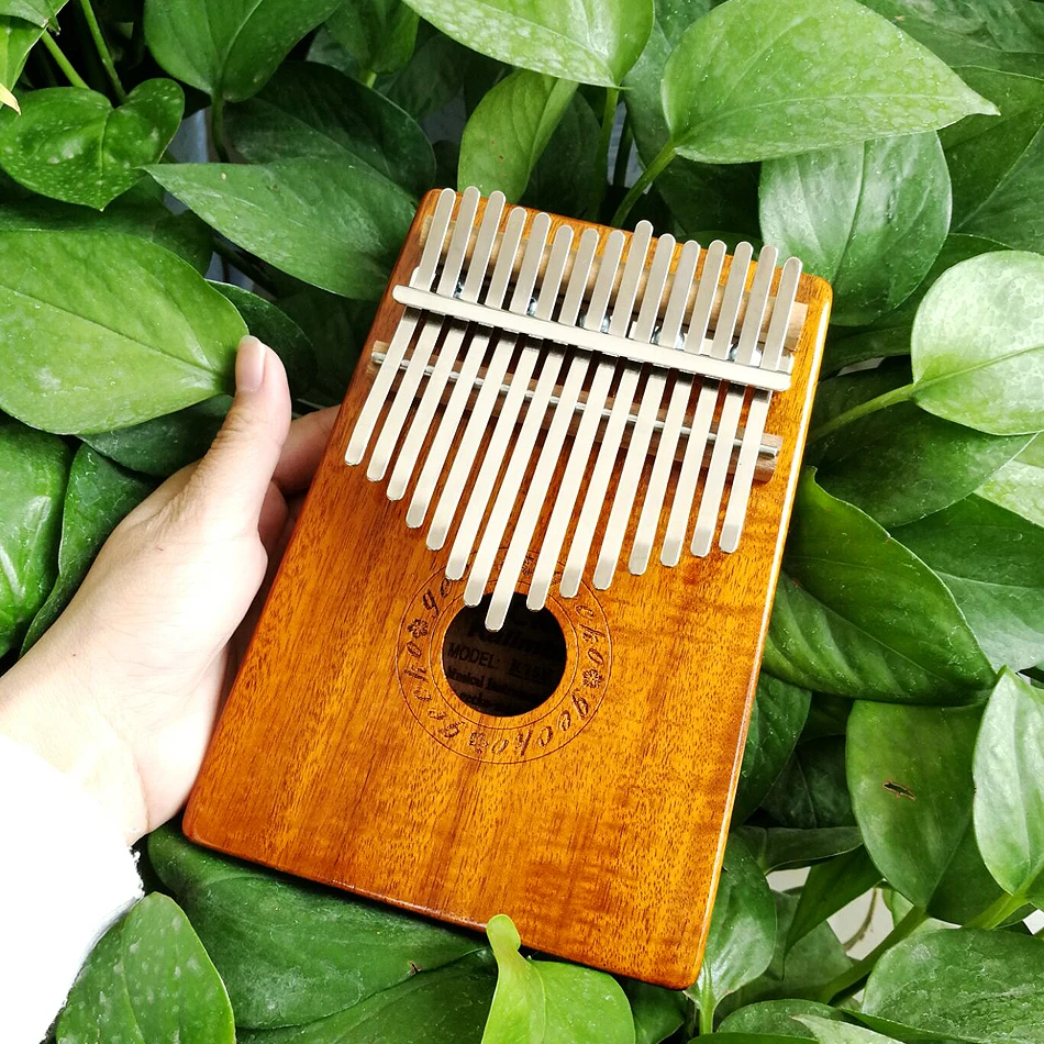 

Gecko K15K 15 key Kalimba Solid KOA African Thumb Piano Finger Percussion Keyboard Kids Natural