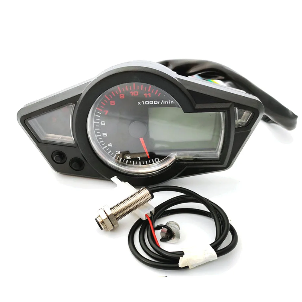 12 В ЖК цифровой мотоцикл Лодка ATV UTV жидкокристаллический счетчик одометр