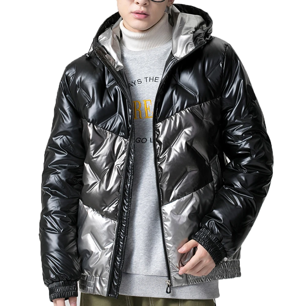 Covrlge Man Duck Down Jacket Light Thick Jackets Men Hooded 90 Fleece Jacket Ins Tooling Trend Big Pocket Down Jacket Men MWY037