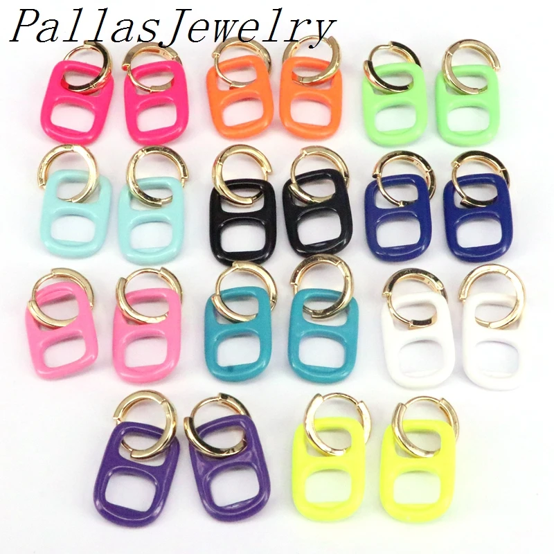 

Hot 5pair Colorful Soda Tab Charm Earrings, Mix Color Soda Pull-tab Dangle Earring Women Fashion Jewelry