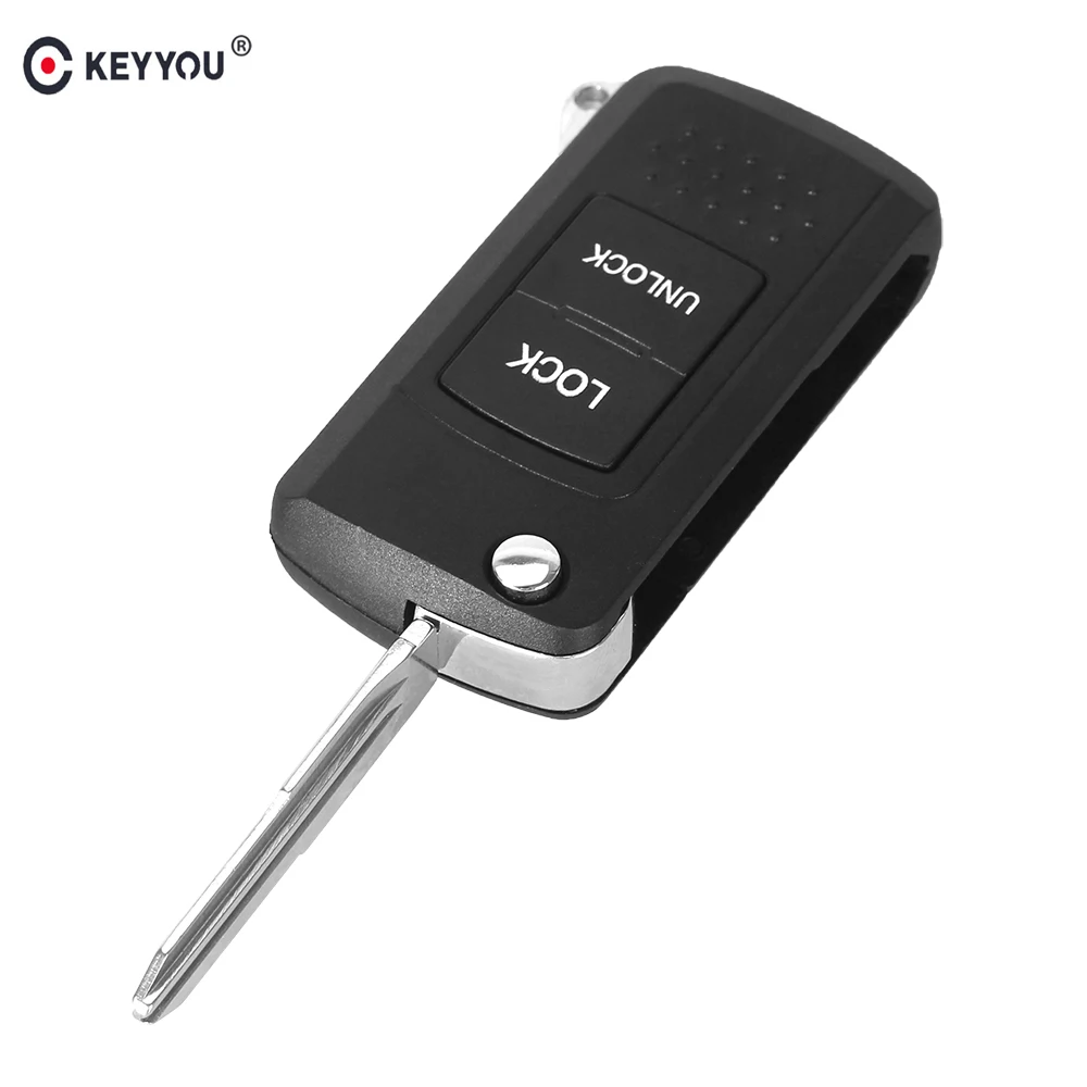 KEYYOU 2 кнопки программируемый ключ для автомобиля чехол для Mitsubishi lancе Outlander endelipse Galant дистанционный ключ чехол