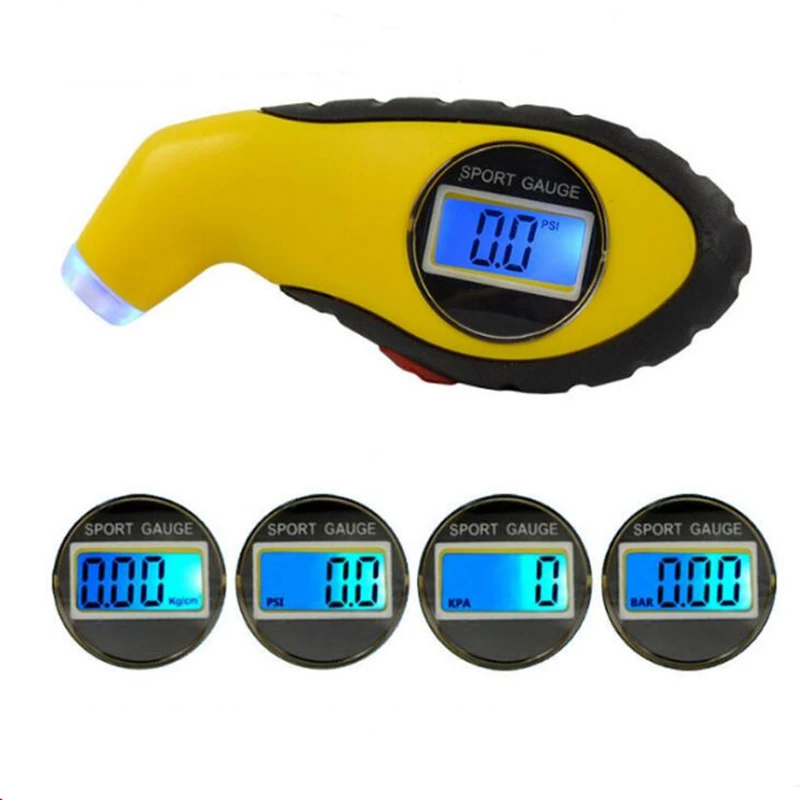 Автомобильный манометр измеритель давления в шинах с цифровым светодиодным