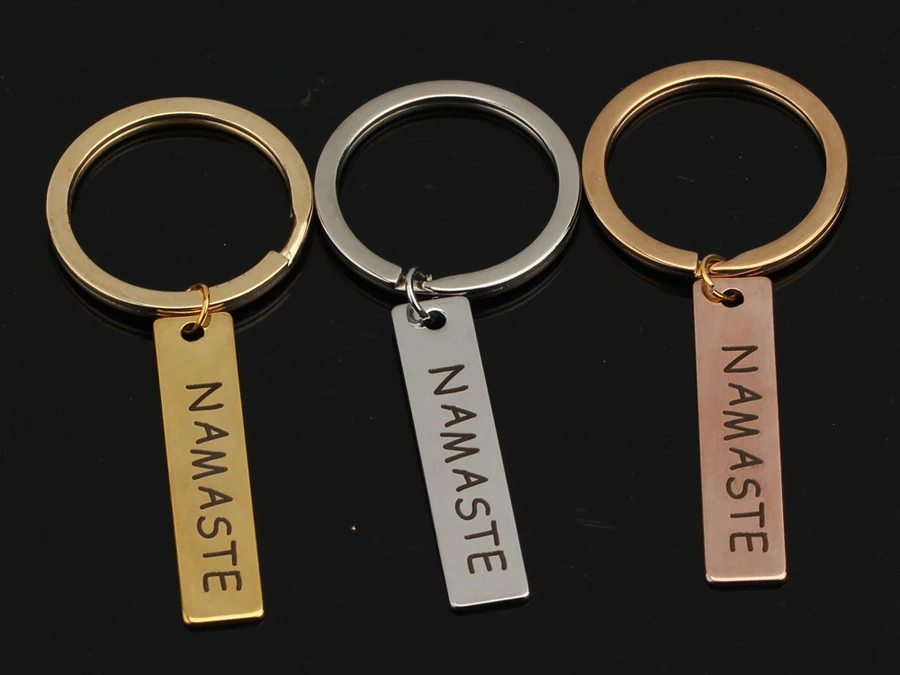 Модная поэма металлический влюбленный кольцо для ключей из нержавеющей стали