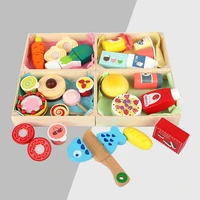 childrens toys vegetables desserts snacks drinks wooden toy sets play house interactive games montessori childrens gifts