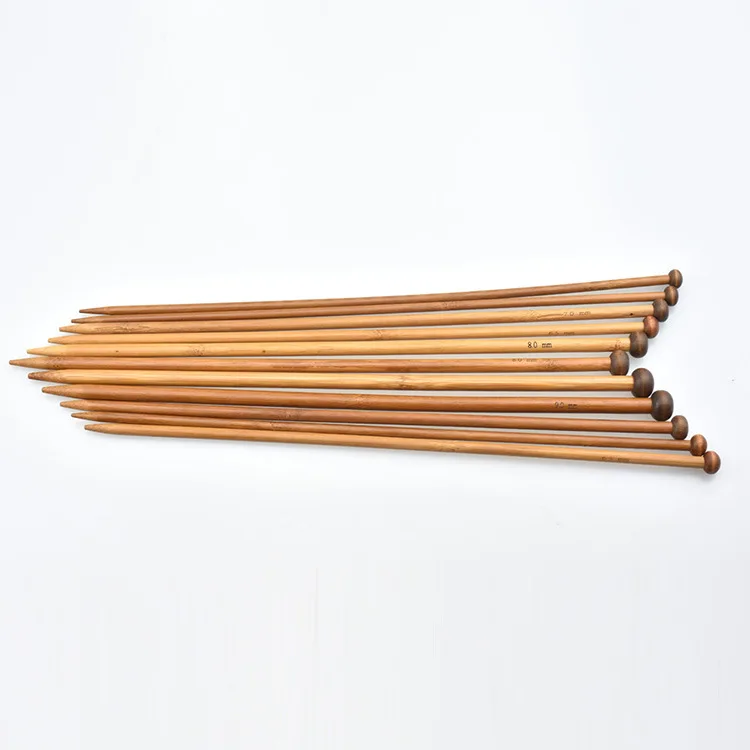 36 шт./компл. 18 размеров Углеродистые Бамбуковые Спицы гладкие спицы для продажи