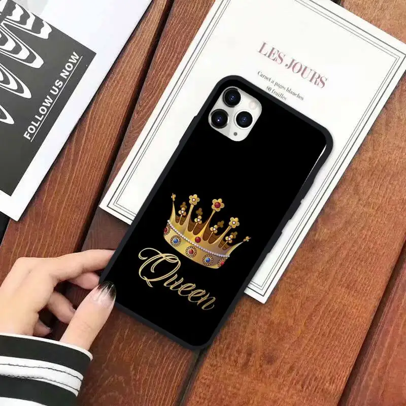 

Crown Queen case for airpods fundas Phone Case for iPhone 11 12 pro XS MAX 8 7 6 6S Plus X 5S SE 2020 XR