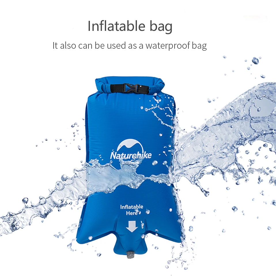 Туристический портативный надувной матрас Naturehike водонепроницаемый двойной