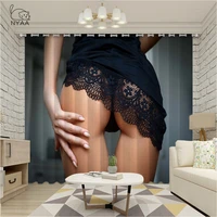 american sexy girl printed 3d living room curtain interior bead curtain drapes curtains for kitchen on window micro shading
