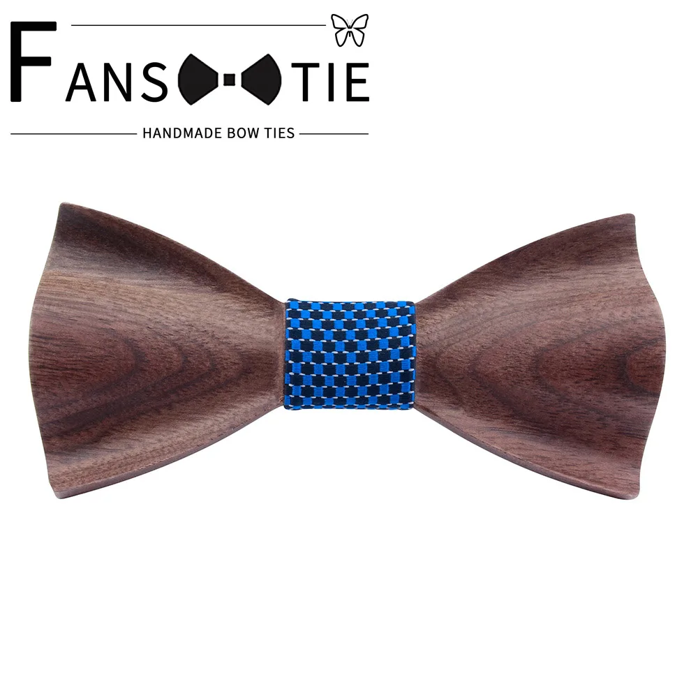 2020 новый регулируемый деревянный галстук-бабочка ручной работы серебристый