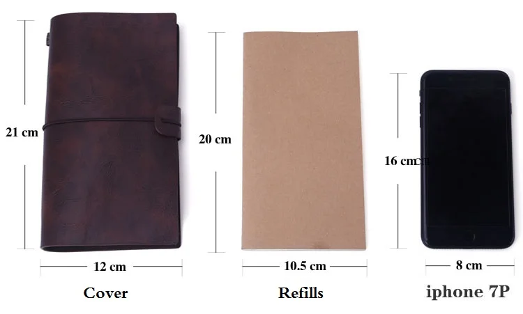 Блокнот планировщик кожаный креативный винтажный дорожный журнал сделай сам