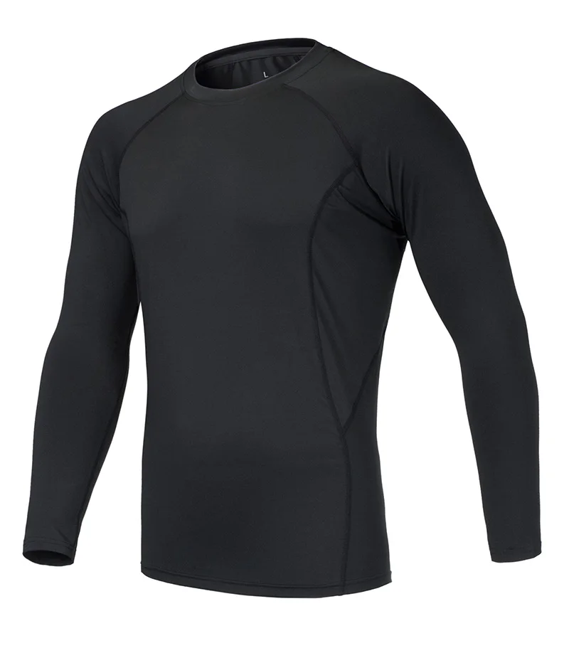 Men black shirt Fysupotsu спортивная одежда термобелье для мужчин мальчиков термобелье компрессионная рубашка Леггинсы кальсоны для мужчин спортивные костюмы - Цвет: Men black shirt