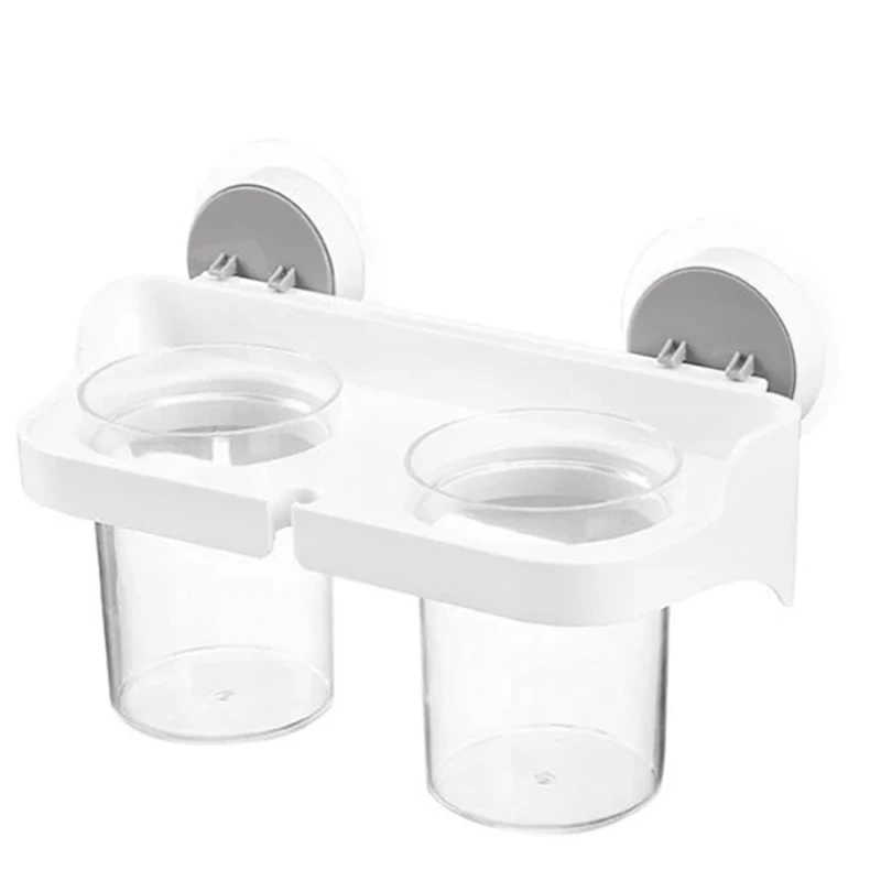 

Toothbrushing Cup, Toothbrush, Toothpaste Rack, Mouthwash Cup Set, Wall-Mounted Rack