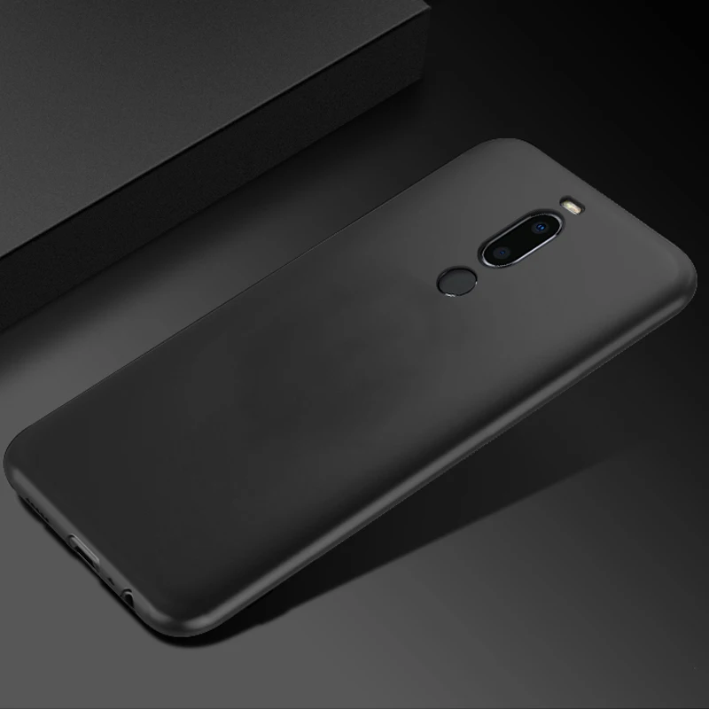 Чехол для Meizu M8 черный матовый Мягкий силиконовый чехол из ТПУ противоударный