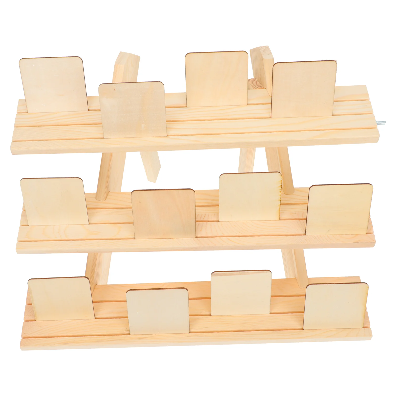 

1PC Nail Art Display Board Log Ladder 3D Manicure Works Display Stand Nail Art Supply