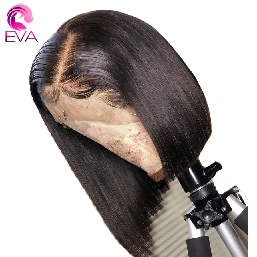 ЕВА бразильский Full Lace человеческих волос парики для Для женщин Волосы remy объемная волна парик с ребенком волос естественной линии роста волос полный конец Natrual Цвет