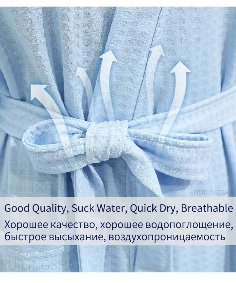 Мужские летние Кимоно размера плюс 110 кг, банный халат с вафельным принтом, абсорбирующее полотенце, мужские сексуальные халаты, мужские халаты, женские халаты для сна