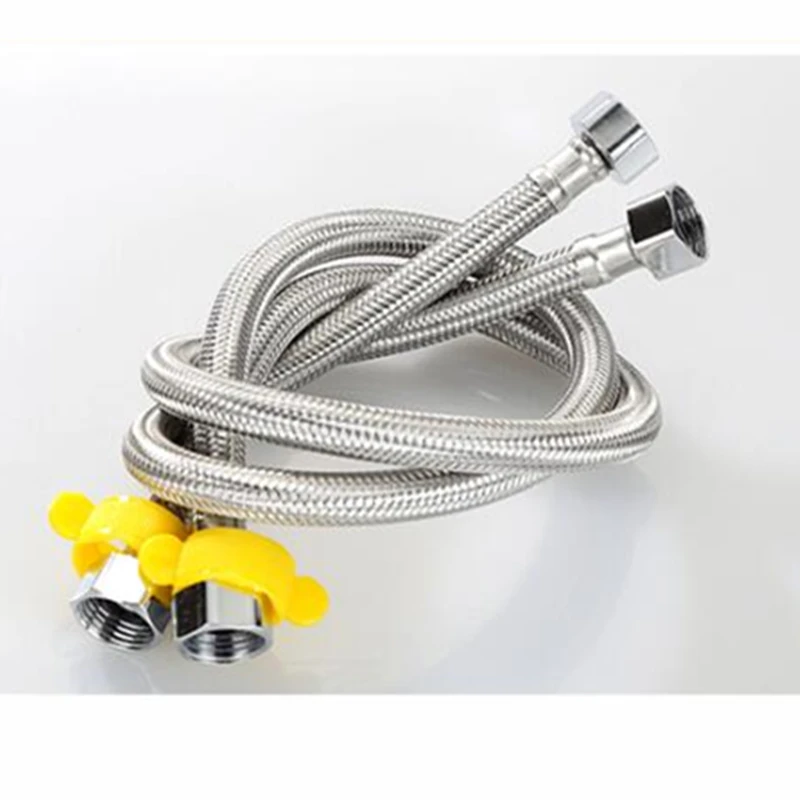 

Кухонный шланг из нержавеющей стали, 2 шт./компл., плетеный шланг, линия подачи смесителя, соединительные смесители для труб, разъем G 1/2, шланг для ванной комнаты