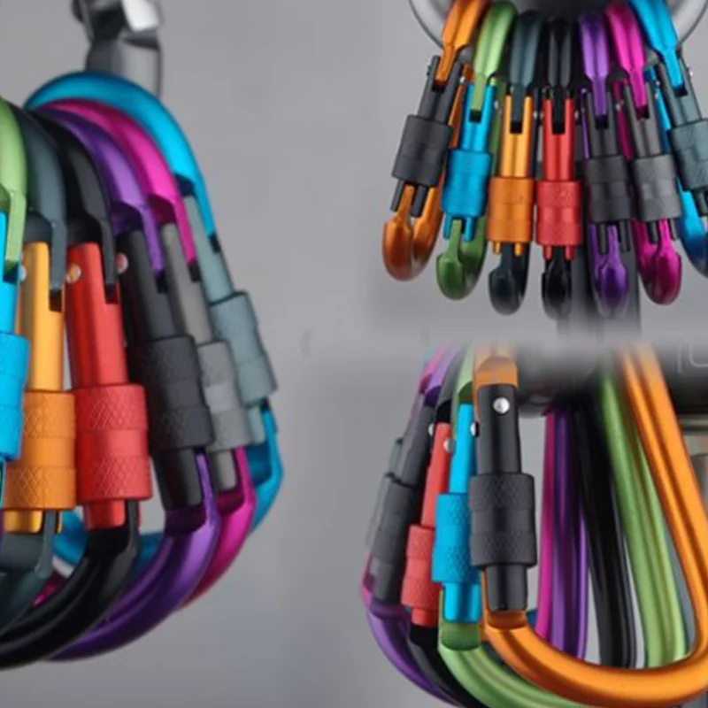 Карабин для скалолазания 8 см замок Тип d quickdraw Пряжка висячая алюминиевая гайка