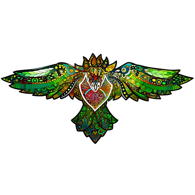 

Новинка, радужные деревянные поделки, пазл-ворона, 100, 200, 300 штук, пазлы в форме, уникальная деревянная игрушка для мальчиков и девочек, Детски...