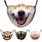 Женская и мужская маски унисекс для косплея с забавными собаками хаски, Пылезащитная маска для езды на велосипеде, покупок, воздухопроницаемая маска для вечеринки для взрослых