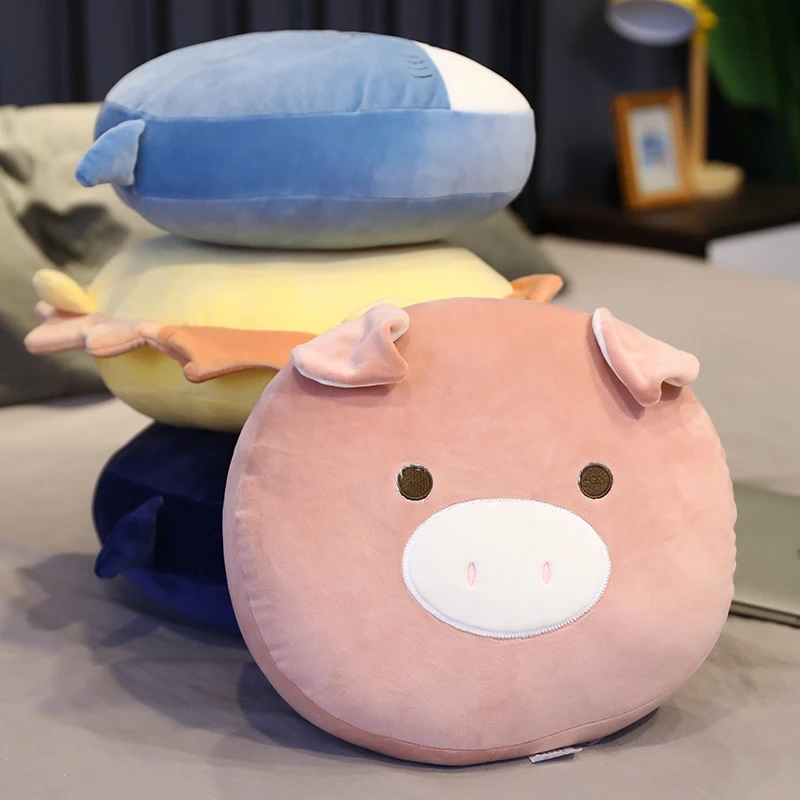 Новинка милая плюшевая кавайная игрушка в виде кота поросенка