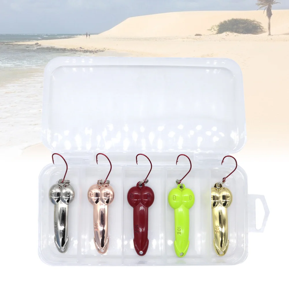 5 шт. 10 г ложка-приманка для рыбалки металлическая рыболовная приманка жесткие