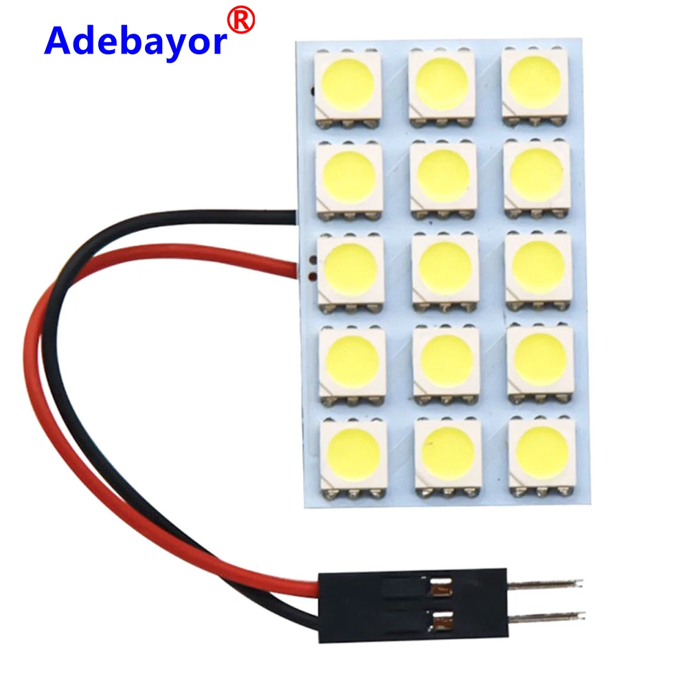 40 шт. 12 15 24 SMD 5050 Светодиодный светильник для чтения купольная лампа салона