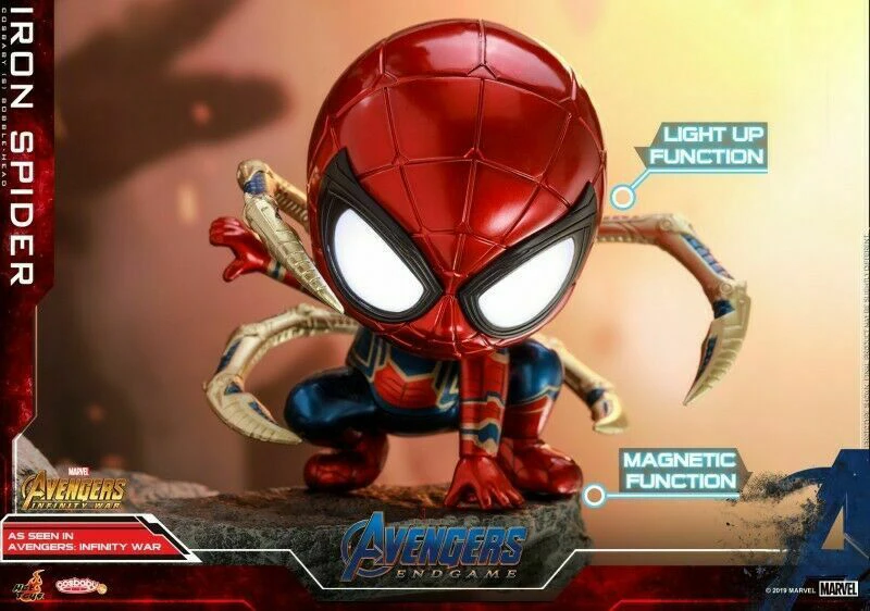 Мини фигурка модель для фанатов коллекция горячие игрушки COSBABY Мстители: Endgame COSB559 Железный Паук ПВХ Фигурки HT модель игрушки