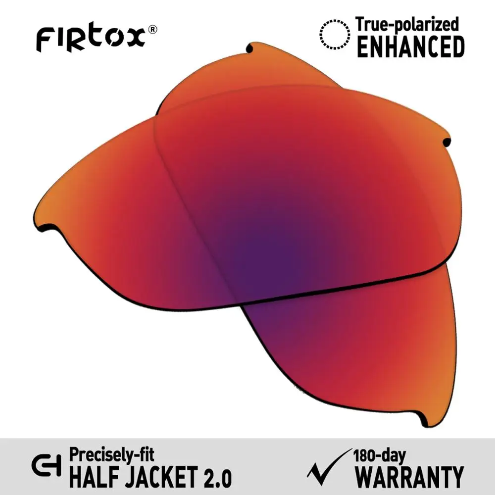 Purple Red Firtox настоящие поляризованные Сменные рассеиватели UV400 для солнцезащитных очков-половина Куртки Окли 2,0 OO9144(Только Совместимые линзы)-несколько - Цвет линз: Purple Red