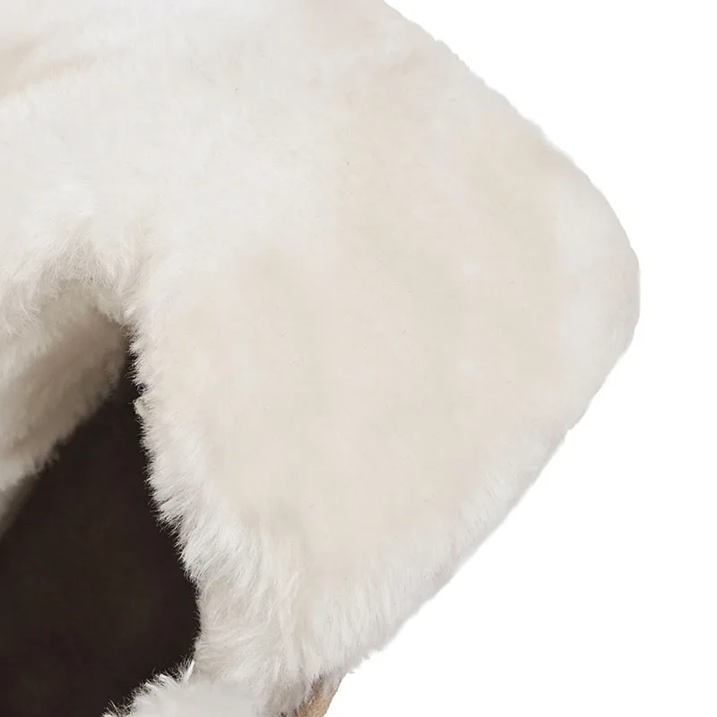 RIZABINA/женские зимние ботинки теплая зимняя обувь на толстом меху женские