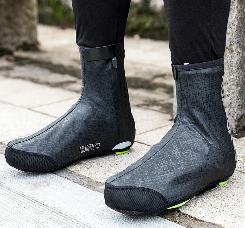 Светоотражающая велосипедная обувь Rockbros водонепроницаемая ветрозащитная