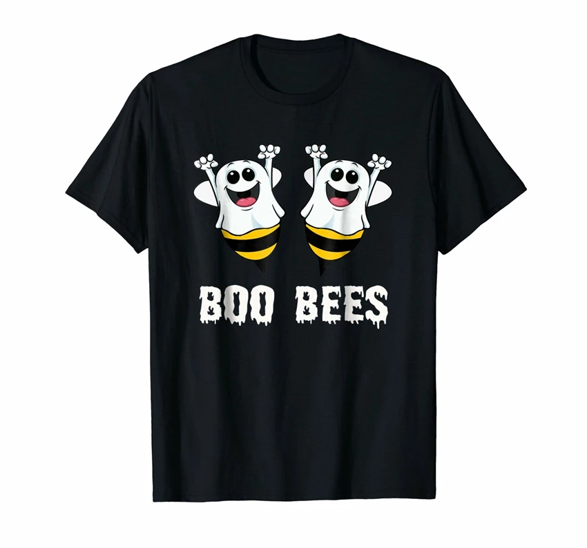 Boo Bees пары костюм на Хэллоуин футболка Юмористическая футболка|Мужские футболки|