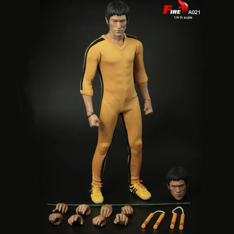 Коллекция в масштабе 1/4 экшн фигурка Брюса Ли из игры смерти с двойной головой