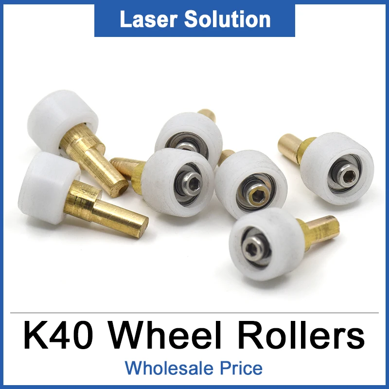 12 шт./лот K40 Комплект Колесных роликов с креплением на головке лазерный гравер для