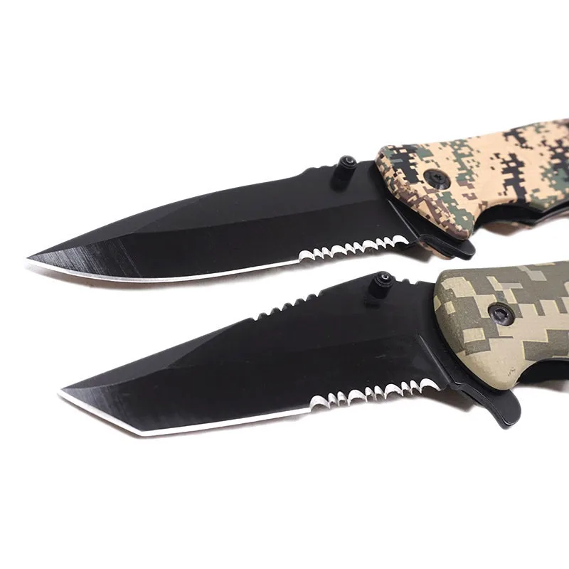 Складной карманный нож тактический для выживания кемпинга охоты 3Cr13 лезвие ручка