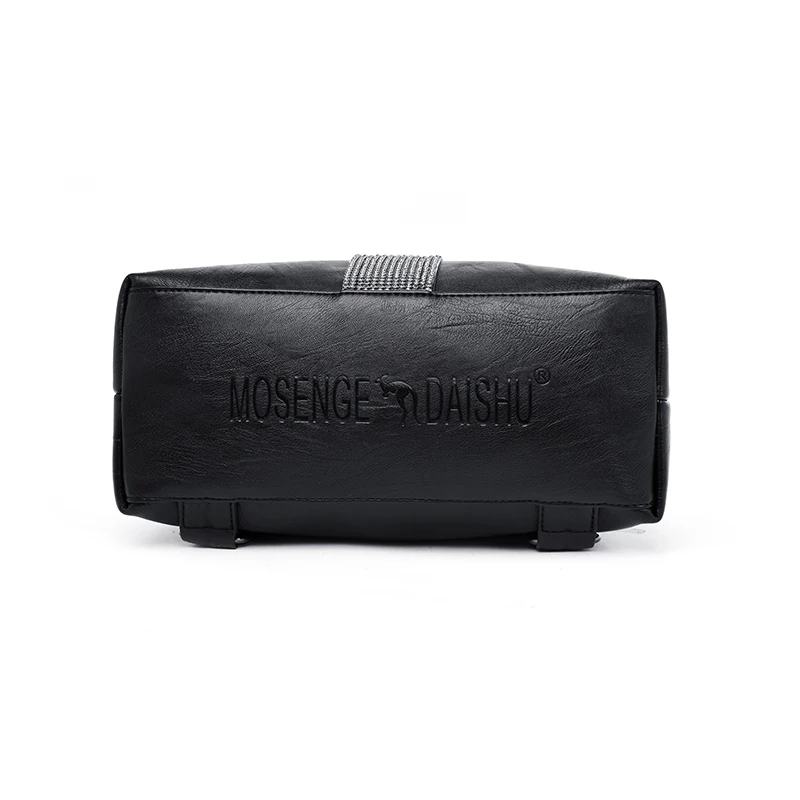 

Women's leather bag, youth bag, high school shoulder bag.