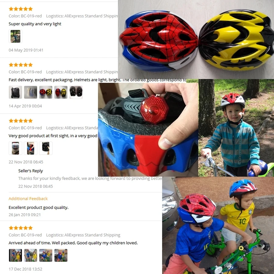 

BASECAMP Kids Cycling Helmet for Children MTB Road Skating Scooter Bike Bicycle Helmet Ultralight EPS Head Protect Cap