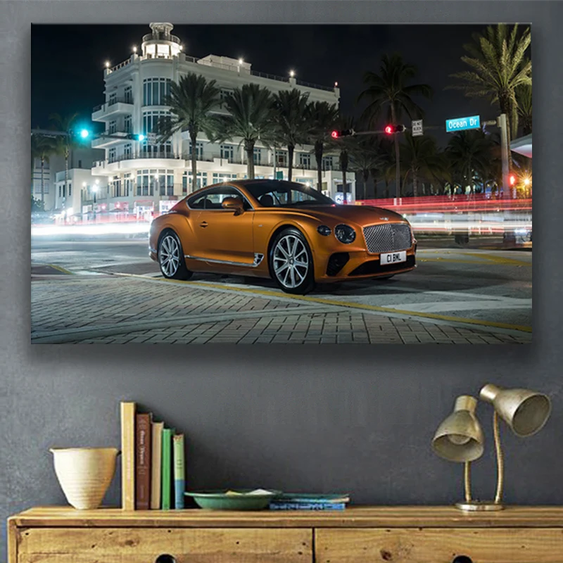 

Bentley Continental GT poster car poster wall decoration high quality modern fashion decoration office HD