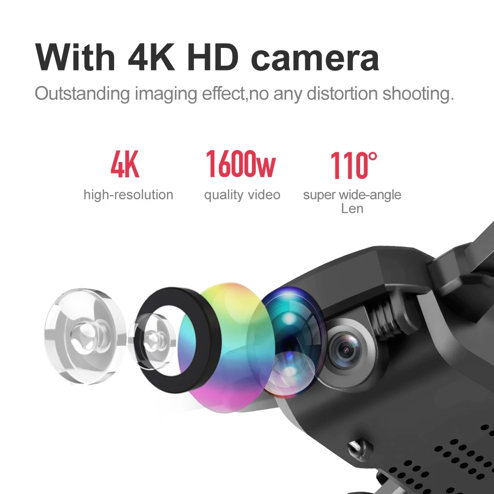 Мини-Дрон LF606 2020 с 4K HD камерой складные дроны возврат одной кнопкой FPV Quadcopter Follow Me RC