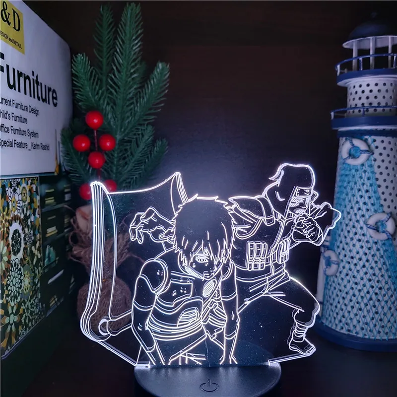 Ботинки в стиле аниме Naruto 3d иллюзия Лампа обувь для косплея героя Хатаке Какаси