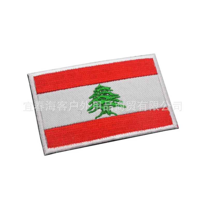 3D заплата вышивки Монголия Грузия Иордания Ливан палестинский флаг значок Броня