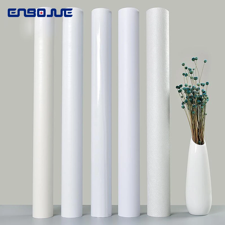 Водонепроницаемые влагостойкие обои самоклеящаяся белая декоративная пленка