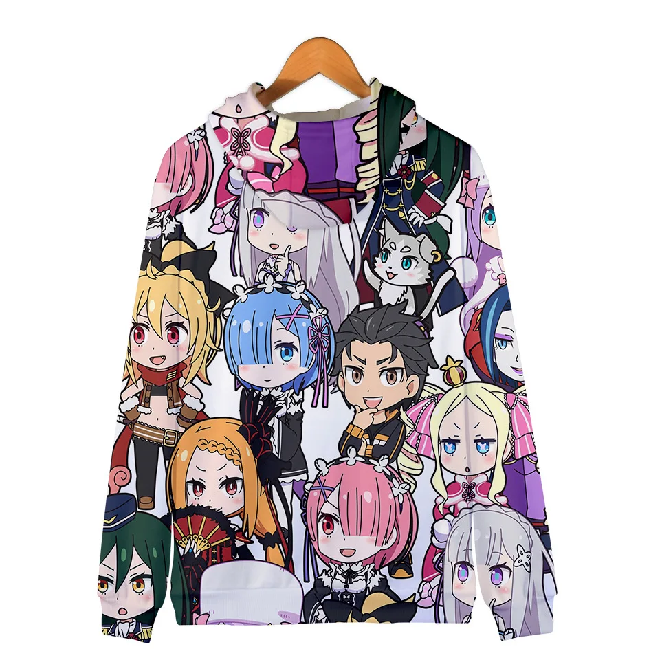 

2021 new 3D printed zipper hooded Hoodie for men and women