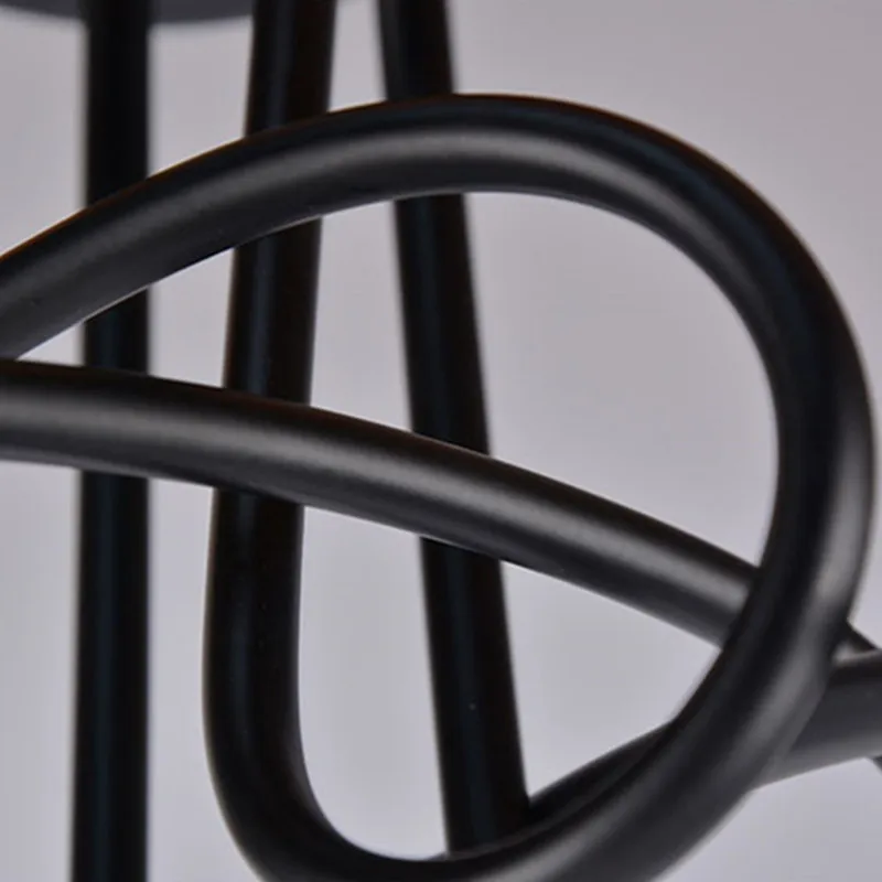 Винтаж Ретро светильник ing люстры лампы гладить искажен трубы потолочный